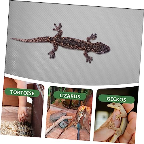 POPETPOP Crawling Carpet Reptile Accessories Snake Terrarium Mat for Bearded Dragon - color: White