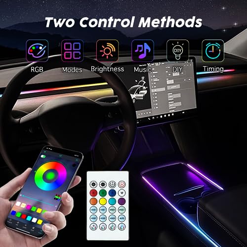Car LED Strip Lights, Interior Car Ambient Lighting Dream Color