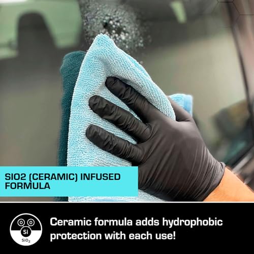 Ethos Clarity V2 – Ceramic Glass Cleaner & Windshield Water Repellent | Streak-Free Auto Glass Cleaner for Car Windows, Mirrors & Tinted Glass | Hydrophobic Protection - size: 128 Fl Oz (Pack of 1)