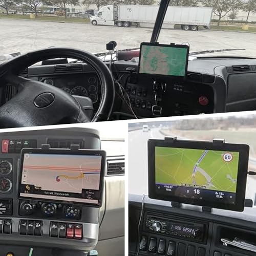 Heavy Duty Tablet Mount Truck, Car Tablet Holder for Dashboard and Windshield, iPad Holder Car Suction Mount up to 12.9",and for iPad, Galaxy Tab