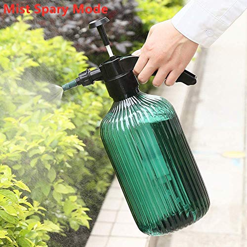 Garden Watering Can, Plant Mister, Pump Sprayer, Hand Pressure Sprayer, 2 Liters Pump Spray Bottle for Plants, Garden, Cleaning Work (Green)