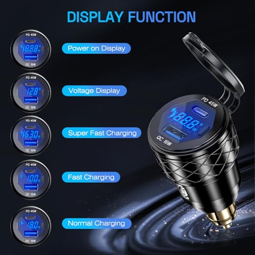 Din Hella Plug to USB Charger Adapter for 12V-24V BMW Triumph Tiger Ducati