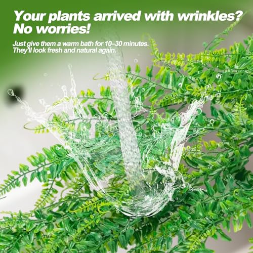 CousDUoBe 10 Pcs Reptile Plants Decorations,Terrarium Hanging Plants Vines Artificial Leaves Habitat Decorations with Suction Cup for Bearded Dragon Hermit Crab Lizard Snake Geckos Chameleon