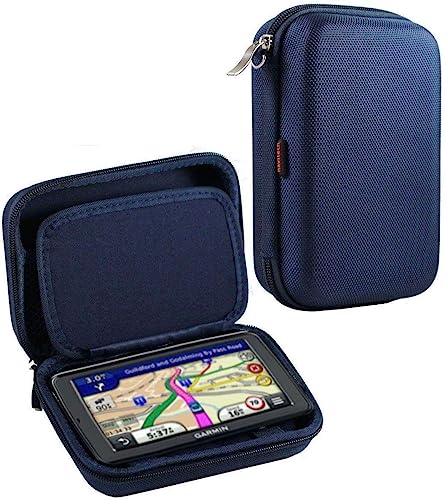 Navitech Blue Hard GPS Carry Case Compatible with Rand McNally TND 550 5-inch GPS