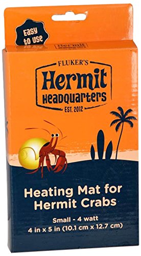 Fluker's Premium Heat Mat for Hermit Crabs, 4"x6" - size: 4x5", 2-Watt