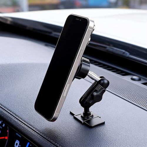 Aluminum 17mm Ball Mount Extension Adapter, 360° Rotation Extension Rod for Car Air Vent Dashboard Suction Cup Phone Holder, Compatible with Garmin GPS Mount
