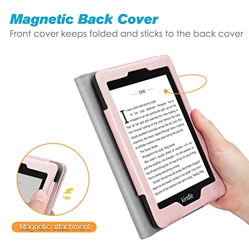 Fintie Stand Case for 6" Kindle Paperwhite 10th Gen 2018, Rose Gold - color: Rose Gold