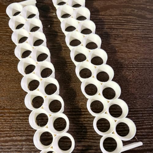 Undique Standard & Button Quail Egg Rails, Rigid Polymer, White for Cimuka/Hatching Time CT-Series Incubators (2)