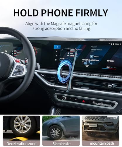 Car Phone Holder for 2025-2026 BMW X3/X3M,2024-2025 X5/X5M/X6,2023-2026 X7 - size: for 2025-2026 X3/ 2024-2025 X5/X6 /2023-2026 X7