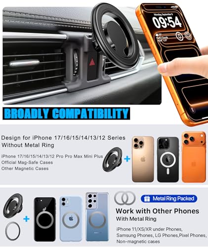 Car Phone Holder Air Vent Magsafe Mount for Mazda CX5 2017-2025