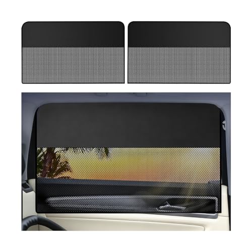 Car Window Shades, 2PCS Block Light Magnetic Vehicle Side Rear Window Covers, UV Protection Automotive Sun Shade Privacy Curtains, Universal for Automobile Sedan Truck - size: Rear Window Covers