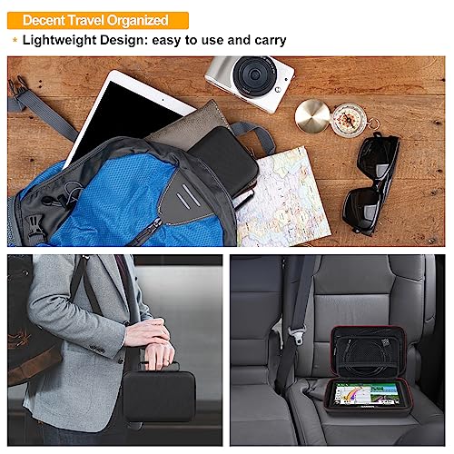 Elonbo GPS Carrying Case for 5-5.5 Inch Garmin GPS Navigator, Black-5 Inch - color: Black-5 Inch