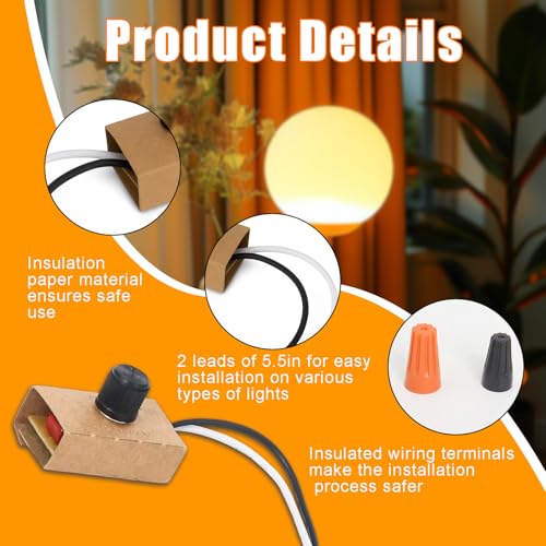 𝙐𝙥𝙜𝙧𝙖𝙙𝙚 200 Watt Dimmer Switch Replaces for Westek 6077b, 𝙎𝘾-𝟮𝟯𝟵𝘼 Manual Dimmer Replacement Switch with Knob for Lamp Incandescent/LED/Halogen 120V 200W by Ketofa