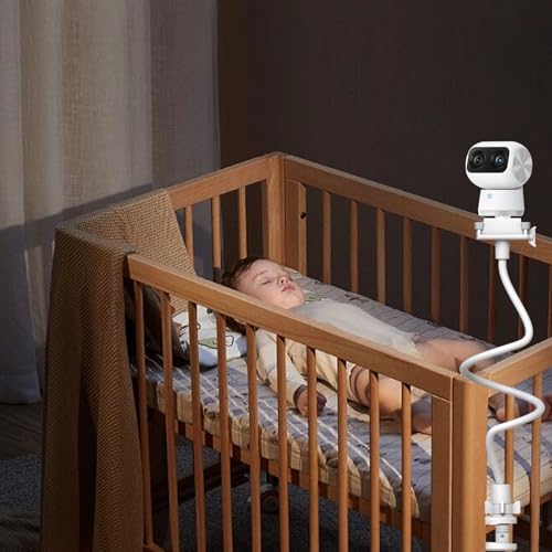 Flexible Baby Monitor Stand Mount Holder Compatible with eufy Security E30 / E20 / C220 / E21/ E110 / C2110 / T8417/ T8354/ T8300 Cameras Adjustable Baby Cameras Stand Clip Clamp Mount - size: 33.48" for eufy E30/E110/C220/E220/C2110