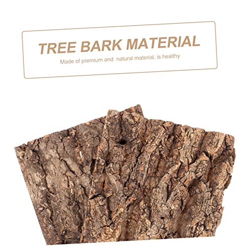 2Pcs Natural Reptile Hide Tree Bark Decor for Terrarium Climbing Tree Bark Decoration for Lizards Turtles Geckos Frogs Chameleons Habitat Background and Climbing Surface