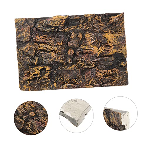 BESPORTBLE Reptile Snake Tank Backdrop 3D Aquarium Decor Terrarium Rock Easy to Assemble Durable Decorative Panels