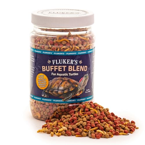 Fluker's 70131 Buffet Blend Aquatic Formula Turtle Food, 12oz (Pack of 2) - size: 12 Ounce (Pack of 2)