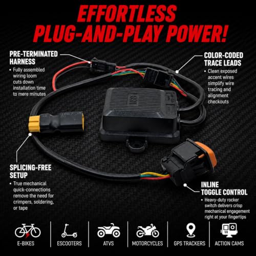 SPY SPOT XT60 E-Bike Charging Adapter 12-108V Input USB-A Output 5V/2.4A