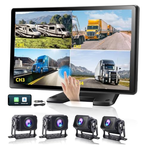 PARKVISION 10.36" 4-Channel RV Backup Camera System Carplay & Android Auto