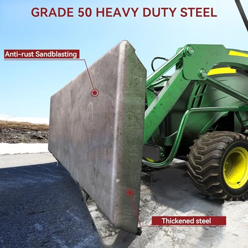 YITAMOTOR 3/8" Skid Steer Mount Plate Attachment for Kubota, Bobcat Tractor - size: 3/8 Inch