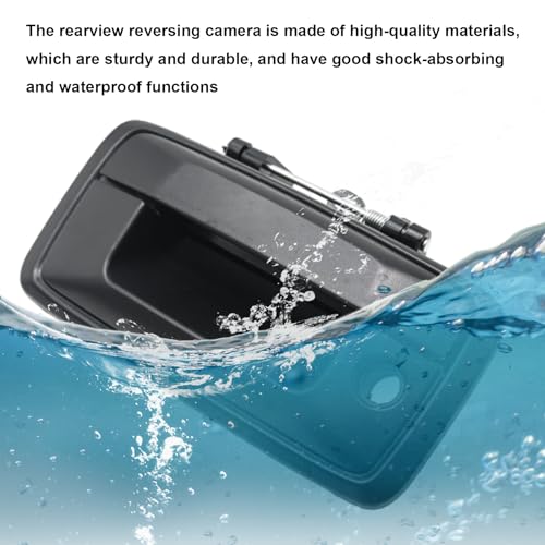 Tailgate Handle Backup Camera Rear View Camera Replacement for Silverado 2014-2018 Sierra 1500/2500HD/3500HD 2014-2018, Replacement for Canyon 2015-2018 with 26FT Extension Cable