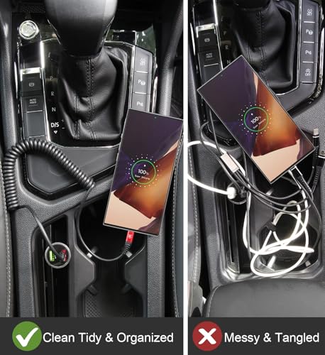 USB to USB C Cable Fast Charging 3ft, 2Pack Coiled USB C Charger Cable - color: Red, size: 3FT