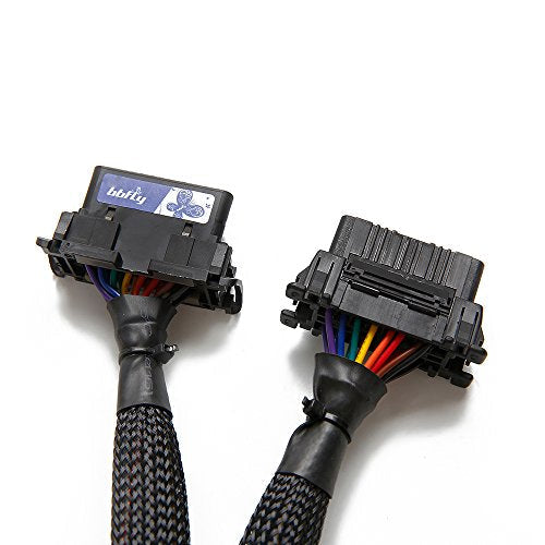 bbfly-B6 OBD2 Splitter OBDII Extension Cable Adapter (1FT/30CM) (1Pack) - size: 1Pack
