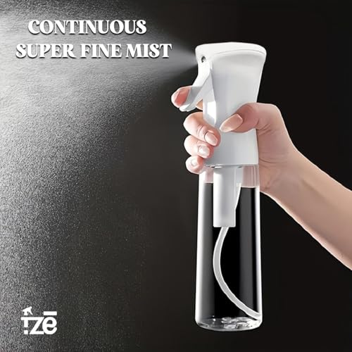 FZE Continuous Spray Bottles 2 pack 300ml with Ultra Fine Mist for Hair spraying, Watering Plants, Durable Solution and Your Go-To Kitchen Companion for Everyday Use.[ Spray Stream 2]
