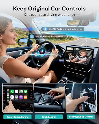 OTTOCAST Cabin Care Adapter 2026,Baby Car Camera & Wireless CarPlay Adapter