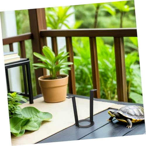 2pcs Reptile Basking Lamp Stand Metal Holder with Adjustable Angle Design and Secure Clamping Mechanism for Aquarium and Terrarium Basking Lighting