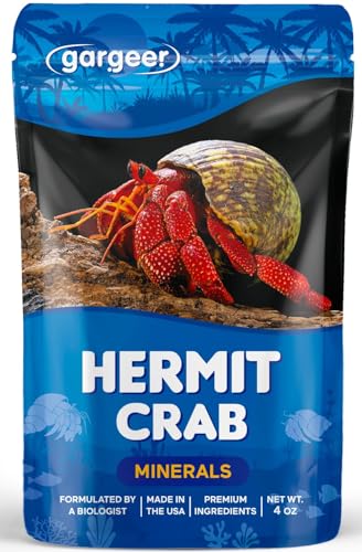 Gargeer 4oz Hermit Crab Mineral Supplement. Using Premium Ingredients ONLY, You Will Now Promote Optimal Growth, Exoskeleton Formation, and Support The Molting Process. Enjoy! - size: 4 Ounce (Pack of 1), style: Minerals