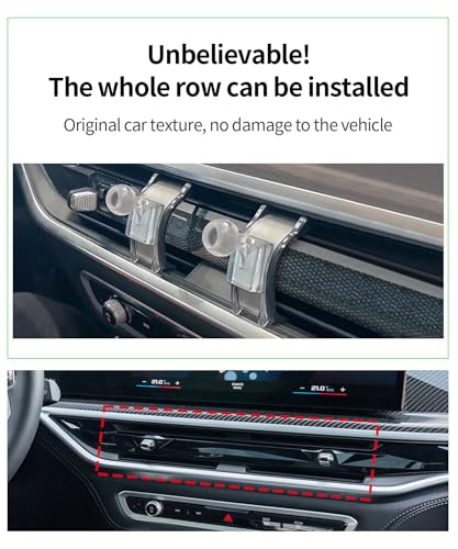 Car Phone Holder for 2025-2026 BMW X3/X3M,2024-2025 X5/X5M/X6,2023-2026 X7 - size: for 2025-2026 X3/ 2024-2025 X5/X6 /2023-2026 X7