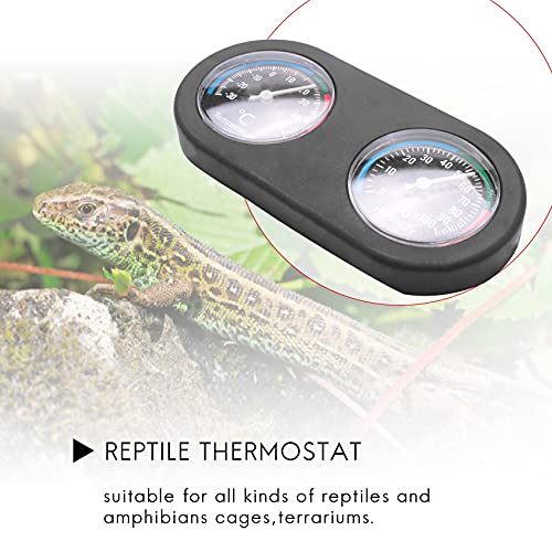 Reptile Tank Thermometer Hygrometer Temperature Humidity Monitor for Vivarium Terrarium