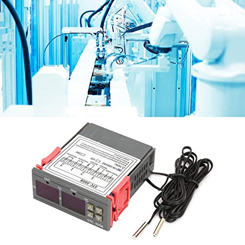 STC-3008 Dual Display Dual NTC Probe Sensor Digital Temperature Thermostat Controller(110-220V)