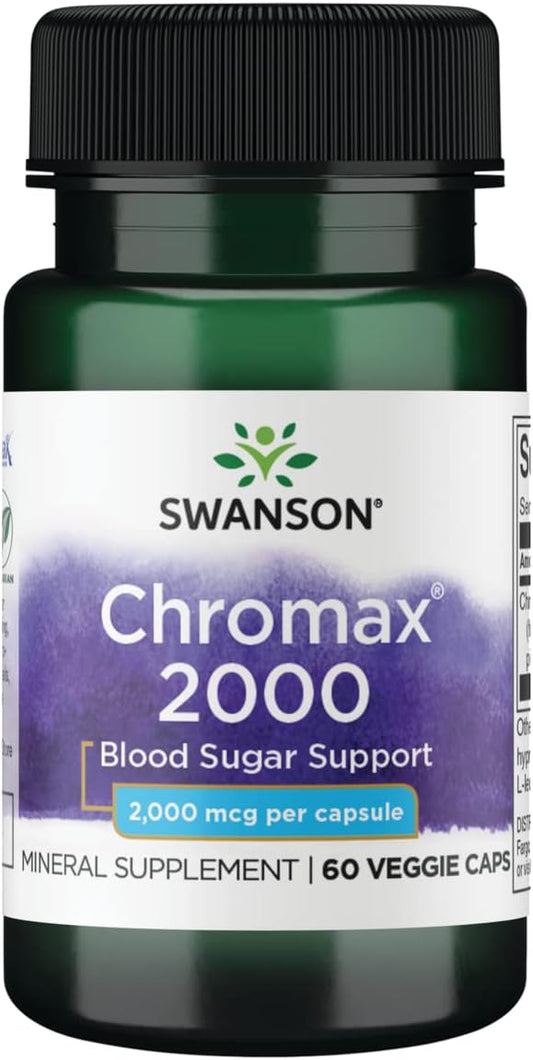 Swanson Chromax 2000 2000mcg 60 Veg Capsules