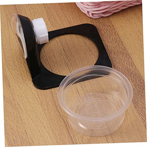 BESPORTBLE 3pcs Reptile Food Bowl Reptile Water Dish Feeder Bowl Turtle Feeding Dish for Lizards Easy to Clean Suction Cup Design - size: Size 4