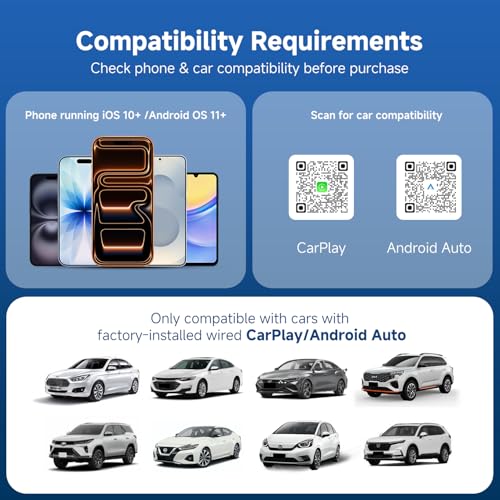 D7 Mini USB C Wireless CarPlay Android Auto Adapter 2in1 Alloy Shell - style: USB-C