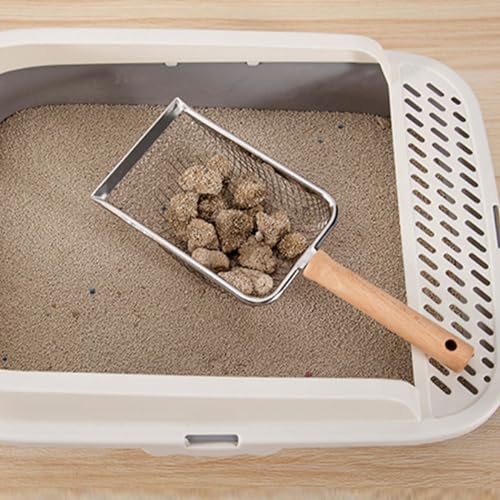 Happyyami Reptile Litter Scoop and Handle for Pet Waste Reptile Terrariums Sifting Litter for Tortoises Lizards and Animals