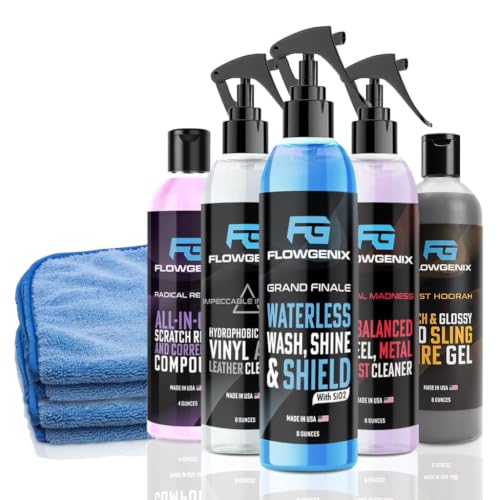 Grand Slam 5-Pack - Waterless Car Wash Detailing Spray, Car Kit - color: Grand Slam 5-Pack
