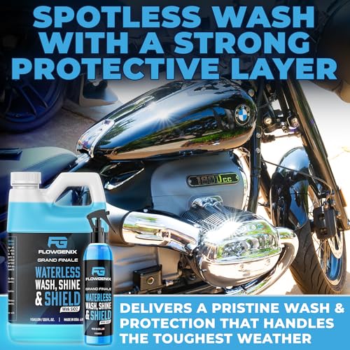 Grand Finale Waterless Car Wash Wax, Motorcycle Cleaner 1 Gal - color: Waterless Car Wash Spray (1 Gallon)