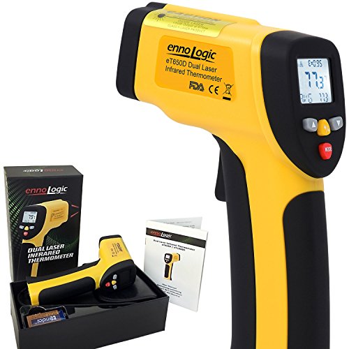 Temperature Gun (NOT for Body Temp) - Accurate High Temperature Dual Laser Infrared Thermometer -58°F to 1922°F - Digital Surface IR Thermometer eT1050D - style: eT1050D
