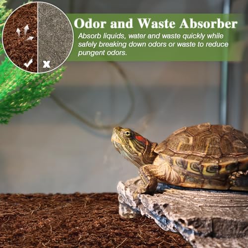 ZeeDix 1 Pack Coconut Fiber Substrate, 100% Organic Coconut Husk Coco Coir Brick Terrarium Bedding for Reptiles, Tortoise, Bearded Dragon, Leopard Gecko, Snake, Hermit Crabs, Frogs, Tarantula - color: 1pcs
