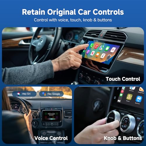 D7 Mini USB C Wireless CarPlay Android Auto Adapter 2in1 Alloy Shell - style: USB-C
