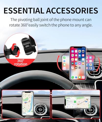 Car Phone Holder for Mercedes-Benz GLC/CLE/C-Class 2023-2026,12.3" Screen - size: for 23-26 GLC & 22-26 C-Class(12.3-Inch only)