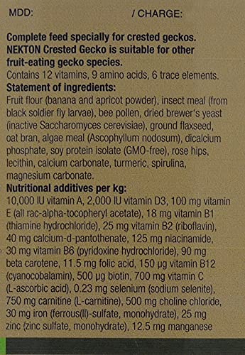 Nekton Crested Gecko for All Fruit-Eating Geckos 700gm / 24.69oz, Beige