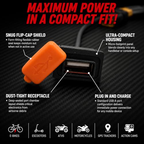 SPY SPOT XT60 E-Bike Charging Adapter 12-108V Input USB-A Output 5V/2.4A