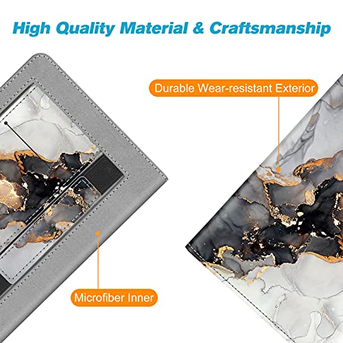 Fintie Stand Case for 6" Kindle Paperwhite 10th Gen 2018, Cloudy Marble - color: cloudy marble