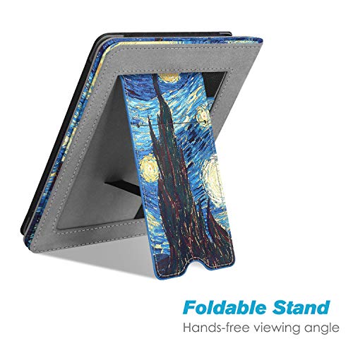 Fintie Stand Case for 6" Kindle Paperwhite 10th Gen 2018, Starry Night - color: starry night