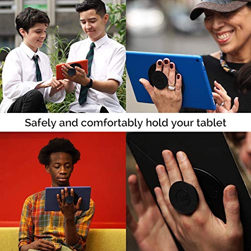 G-Hold® - Comfort Tablet Holder Works with Any Tablet, Tablet case, e-Reader, iPad - Universal, Ergonomic, Rotating, Folds Flat and Adjustable (Black) - color: Black Engraved