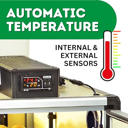 Incubators for Hatching Eggs – 180 Egg Incubator Setter & Hatcher with Automatic Turner & Digital Humidity Control Cabinet, Large Chicken Incubator & Quail Egg Incubator by Hatching Time - size: 180 Eggs, style: Egg Incubator and Hatcher